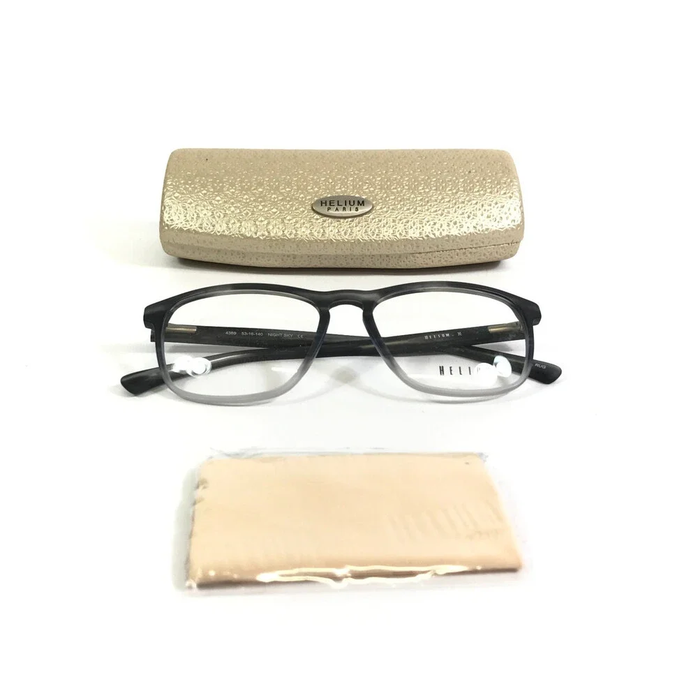 Helium Eyeglasses Frames 4389 NIGHT SKY Black Fade Rectangle Full Rim 53-16-140